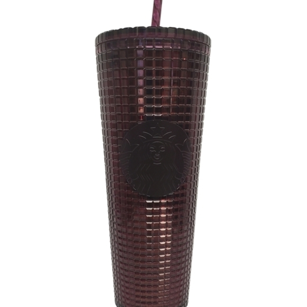 Starbucks Tumbler‎ Ruby Red 24 oz.  New 2020 Screw On Lid Straw